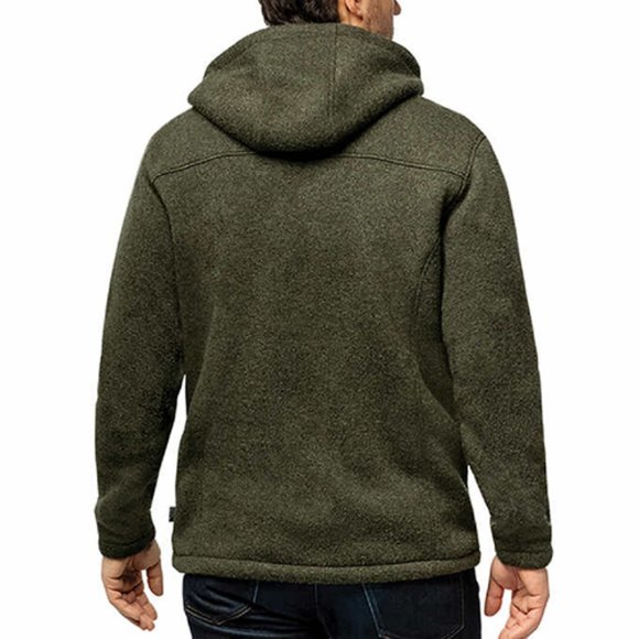 Rugged Elements Men's Fleece-Lined Hoodie‎ Green - Picture 2 of 3